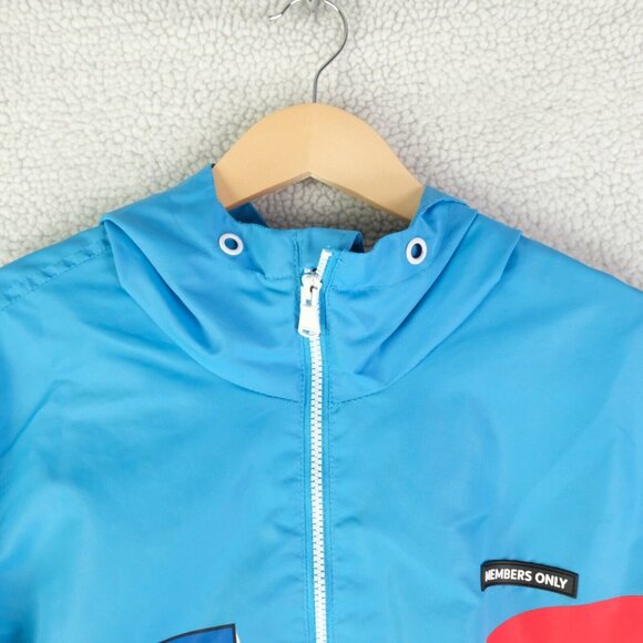 Members Only Tune Squad Track Jacket Mens Large Blue Loony Tunes Athletic - Picture 4 of 11